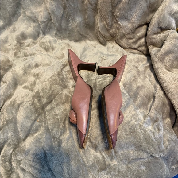 RARE Vintage Prada Women's two toned mauve/pink Leather heels - Picture 2 of 14